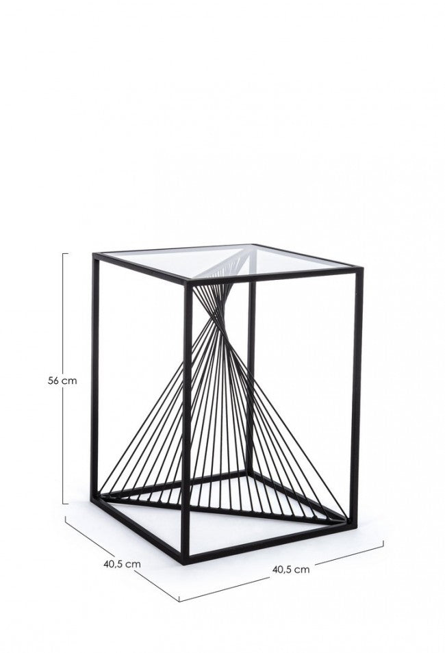 Tavolino Espiral 40x40 in Metallo...