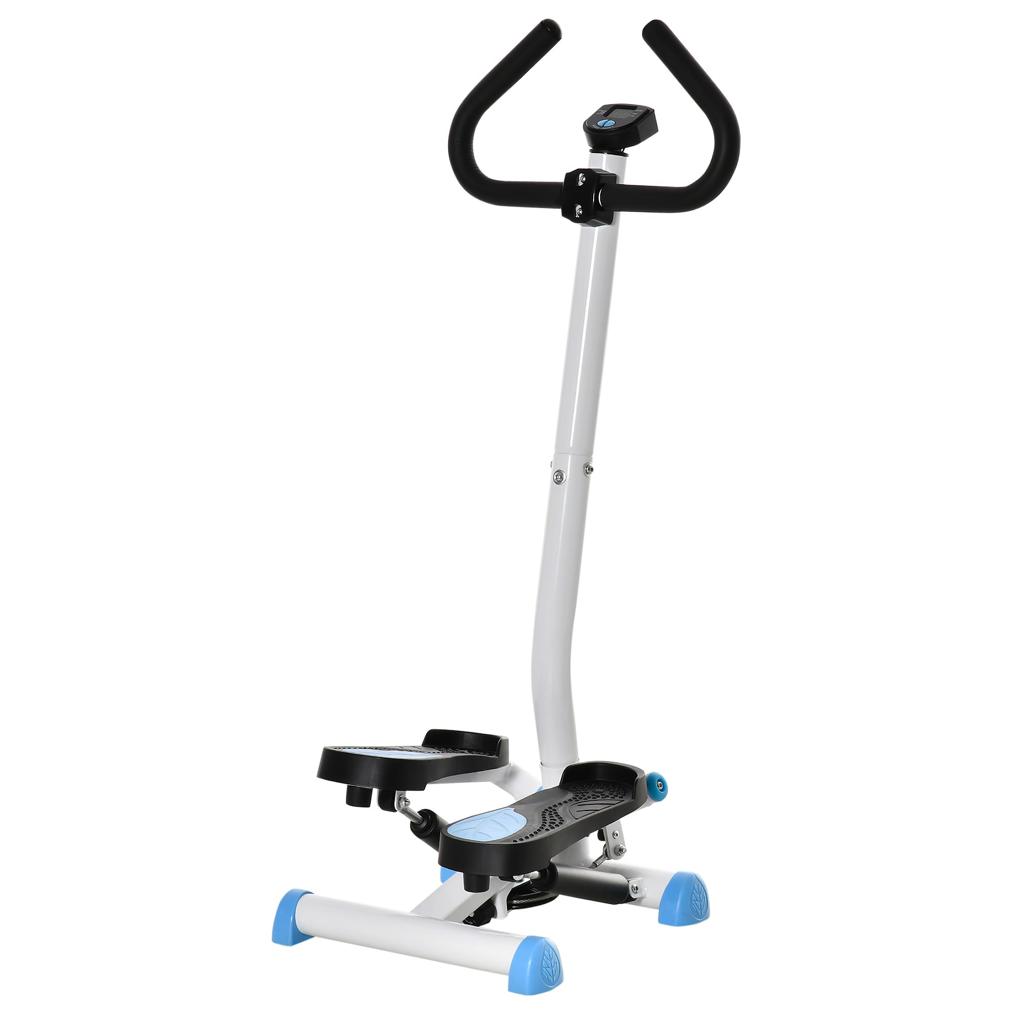 Image of Stepper con Manubrio Monitor LCD 55x44x108A cm Bianco e Blu