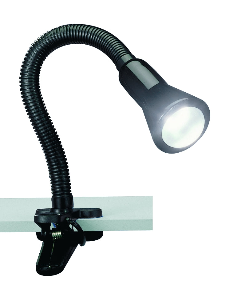 Image of Lampa a morsetto da Interno E14 in Plastica Nero