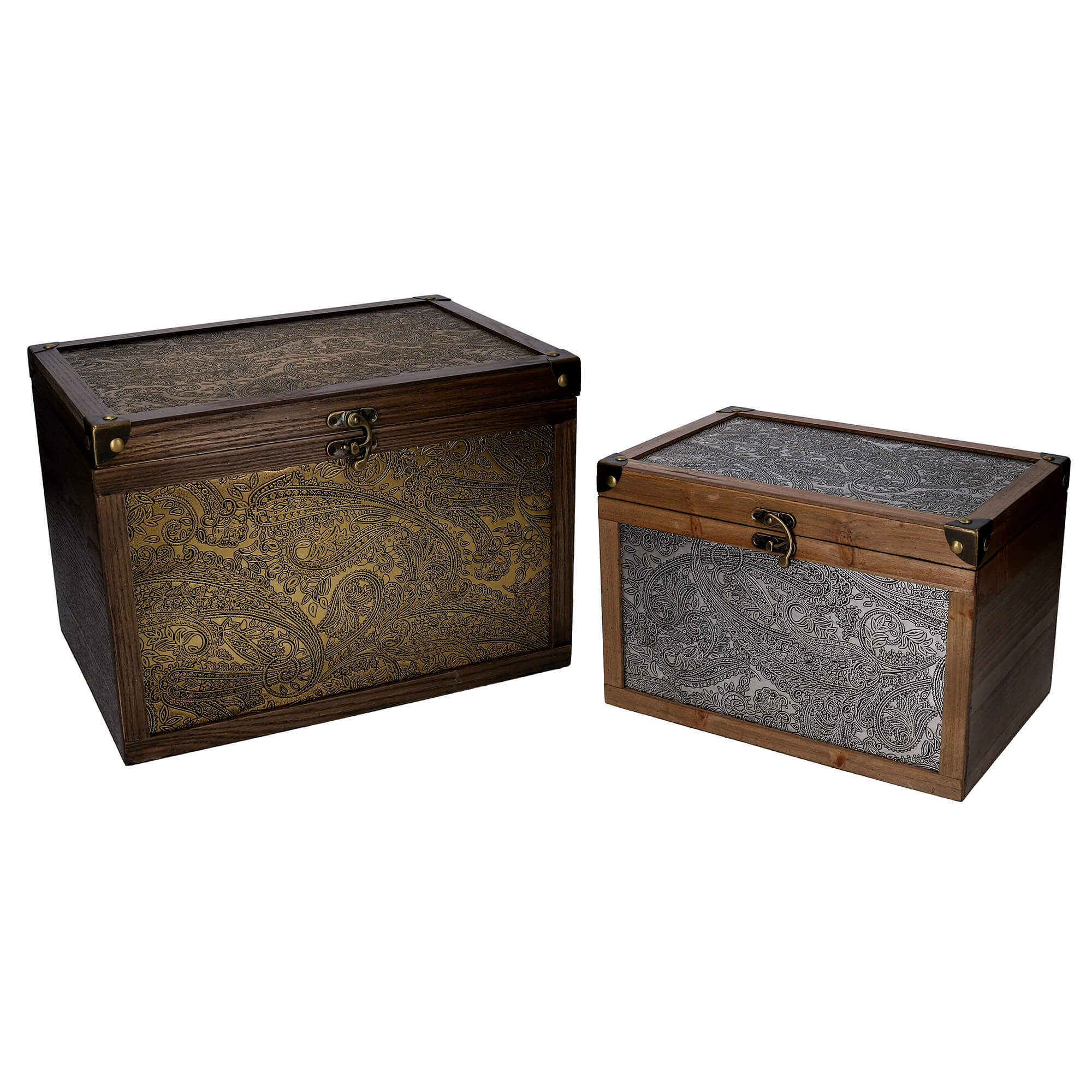 Image of Set 2 Scatole in legno rettangolare