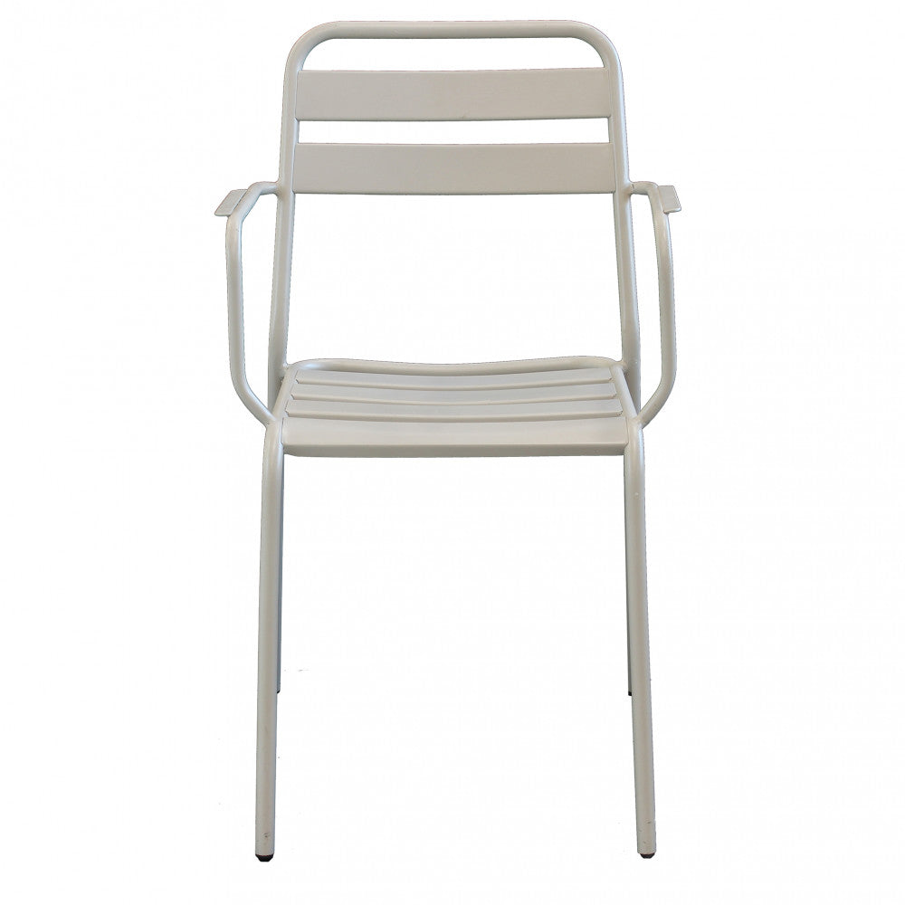 Sedia Bristol Impilabile 51x52x81 h cm in Acciaio Tortora...