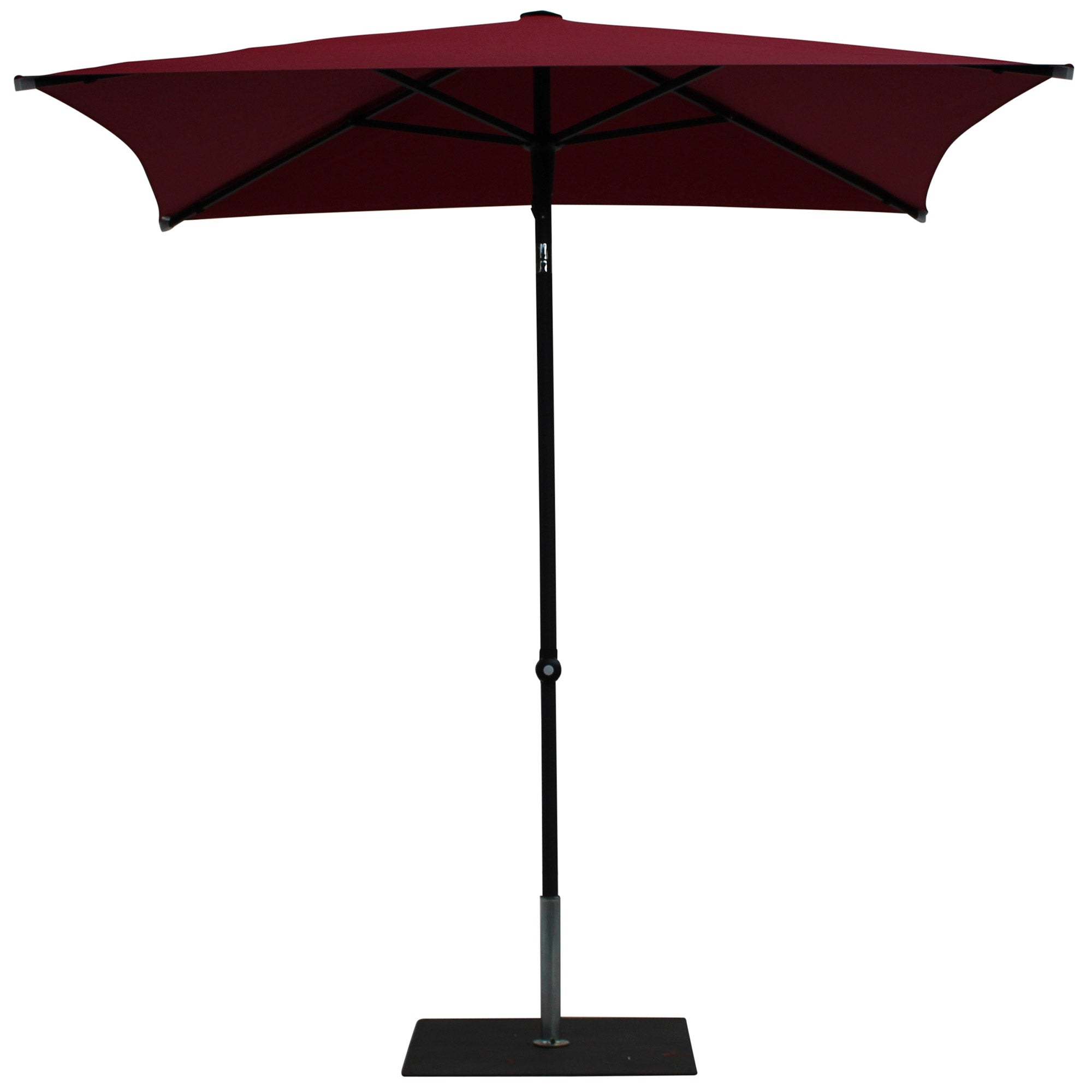 Image of Ombrellone da Giardino 2x2 m Palo Ø38 mm in Alluminio Tessuto Olefin Trend Bordeaux