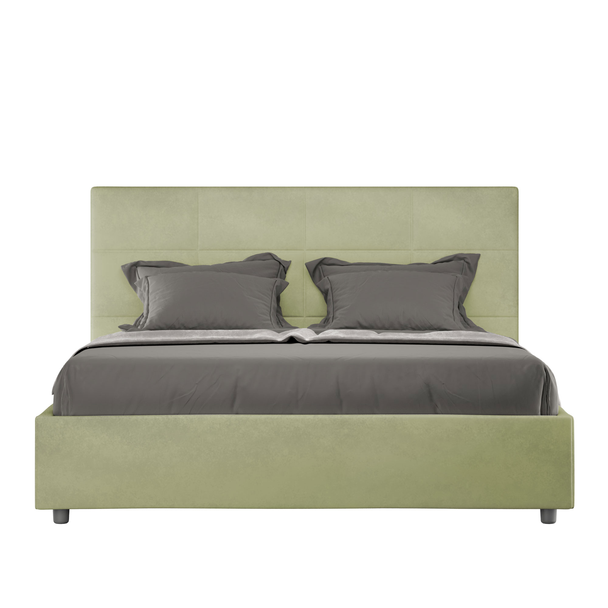 Letto Matrimoniale Francese 140x190 cm Senza Rete Mika Tè verde