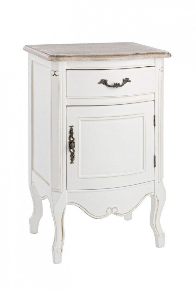 Comodino 1 Anta 1 Cassetto Justine in Legno