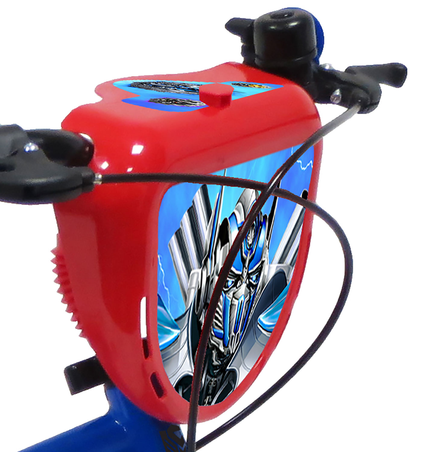 Bicicletta per Bambini 16" Transfromers Freni Caliper e Stabilizzatori in Acciaio Hi-Ten Blu e Rosso...