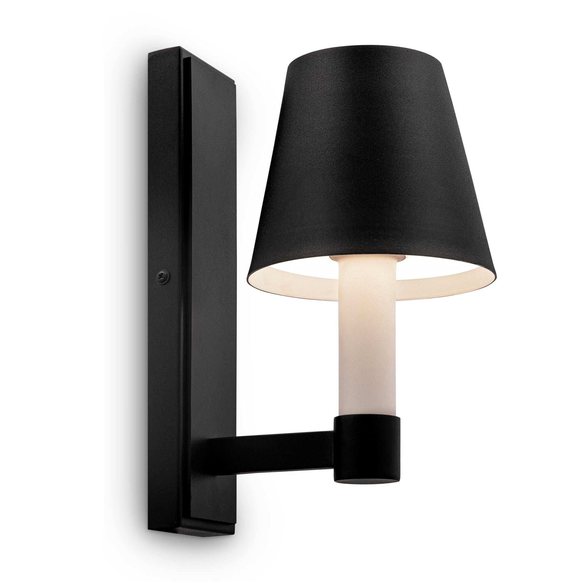 Image of Lampada da parete Modern in Metallo Tet-a-tet Nero
