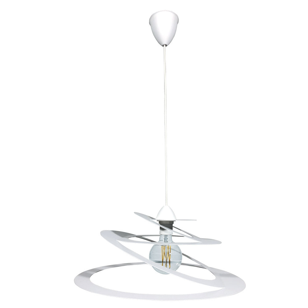 Image of Sospensione 1xE27 Montatura Tonda Bianco E-Energy Eleonora