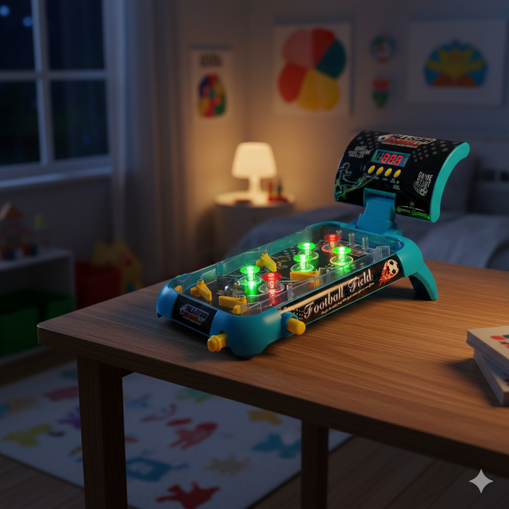 Flipper Elettronico da Tavolo con Luci e Suoni Display Digitale 450x200x250 mm...