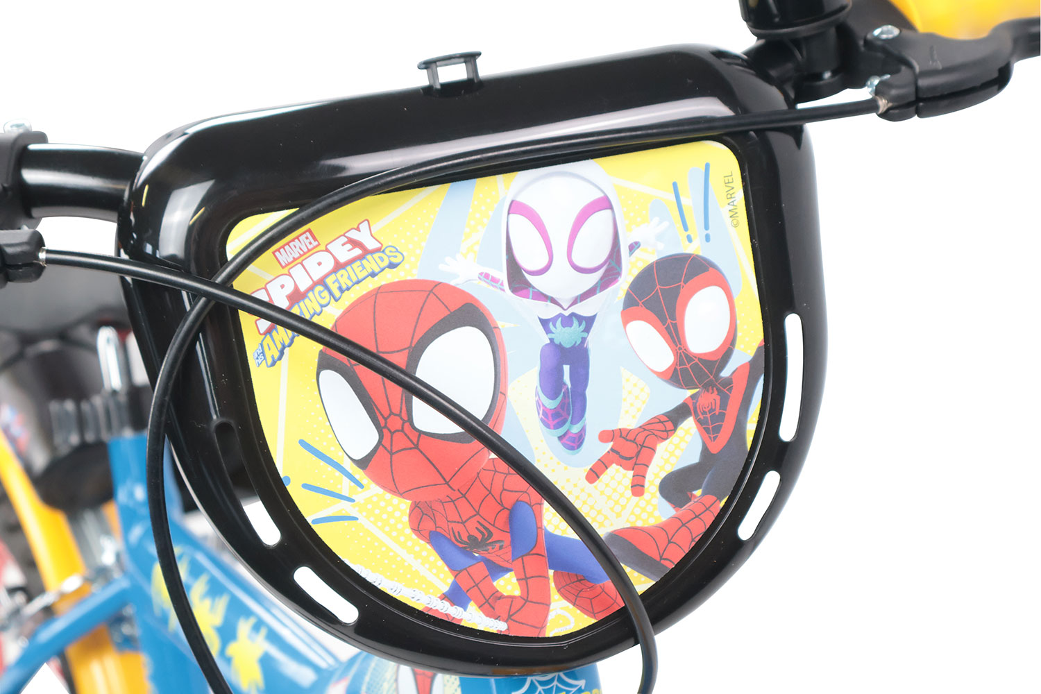 Bicicletta per Bambini 14" Marvel Spidey Freni Caliper e Stabilizzatori in Acciaio Hi-Ten Azzurro...