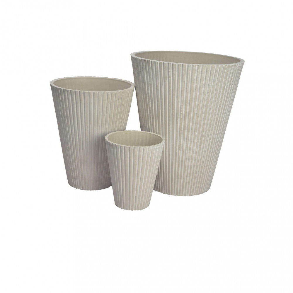 Vaso Piccolo Iris Ø19x22 cm in Fibra sintetica Bianco...