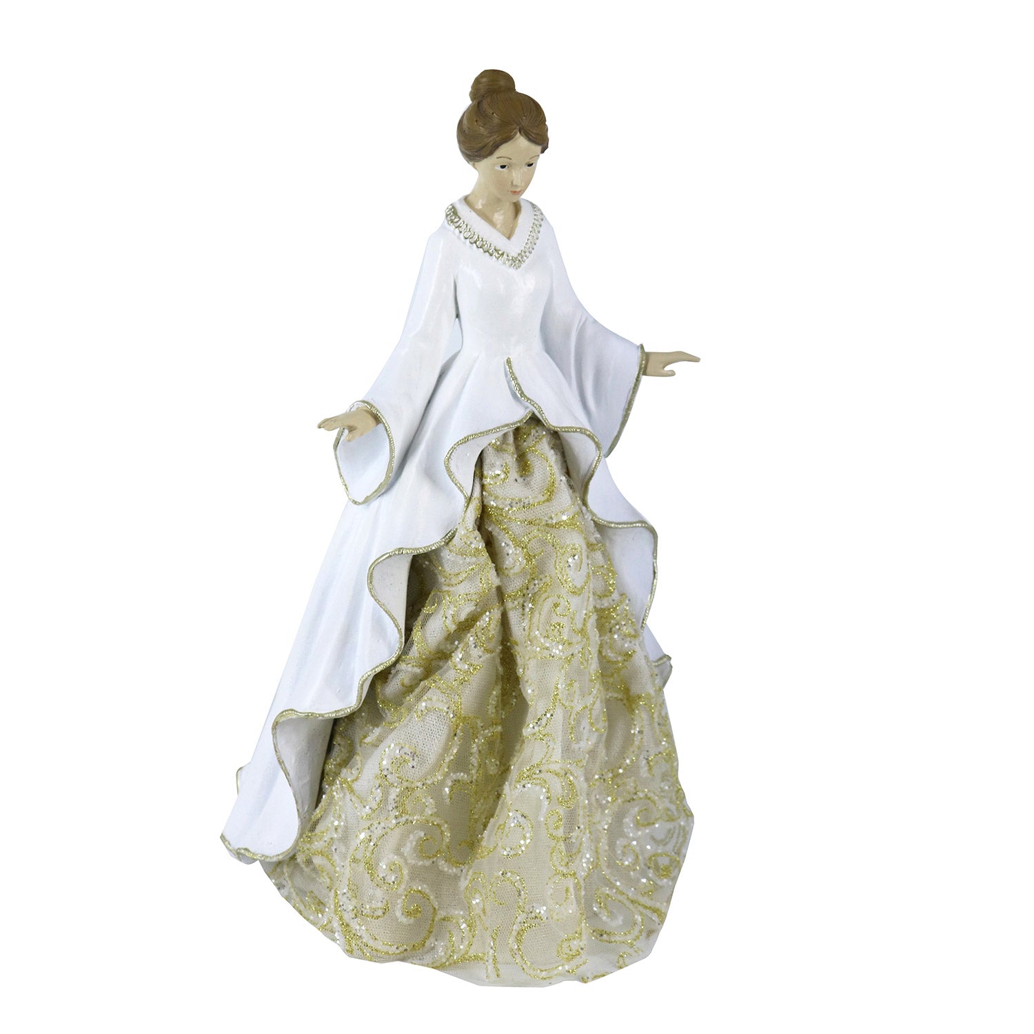 Image of Statuina Donna in Resina bianco cm 18x18xh31,5