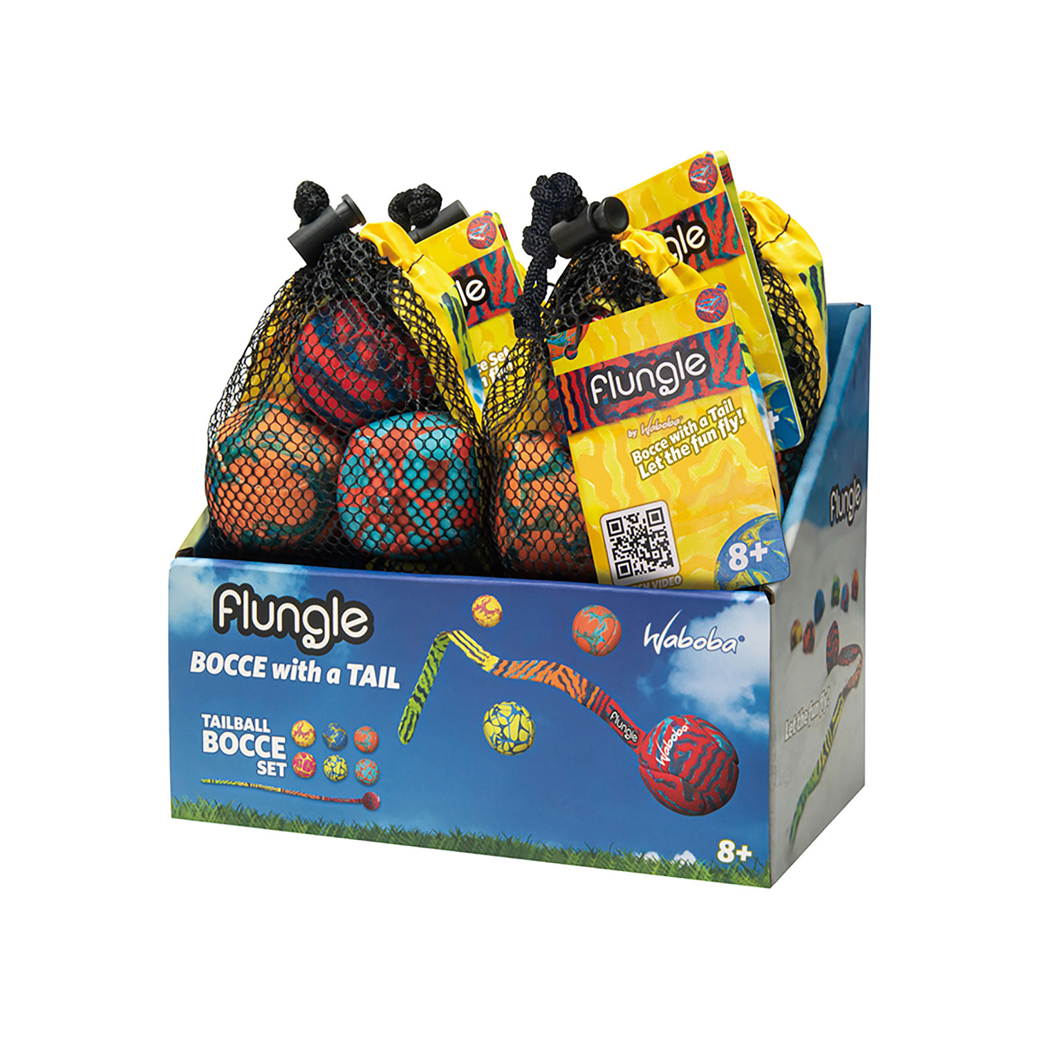 Gioco Bocce Waboba Flungle Per Spiaggia Giardino e Interni Con Palline di Sabbia Multicolore...