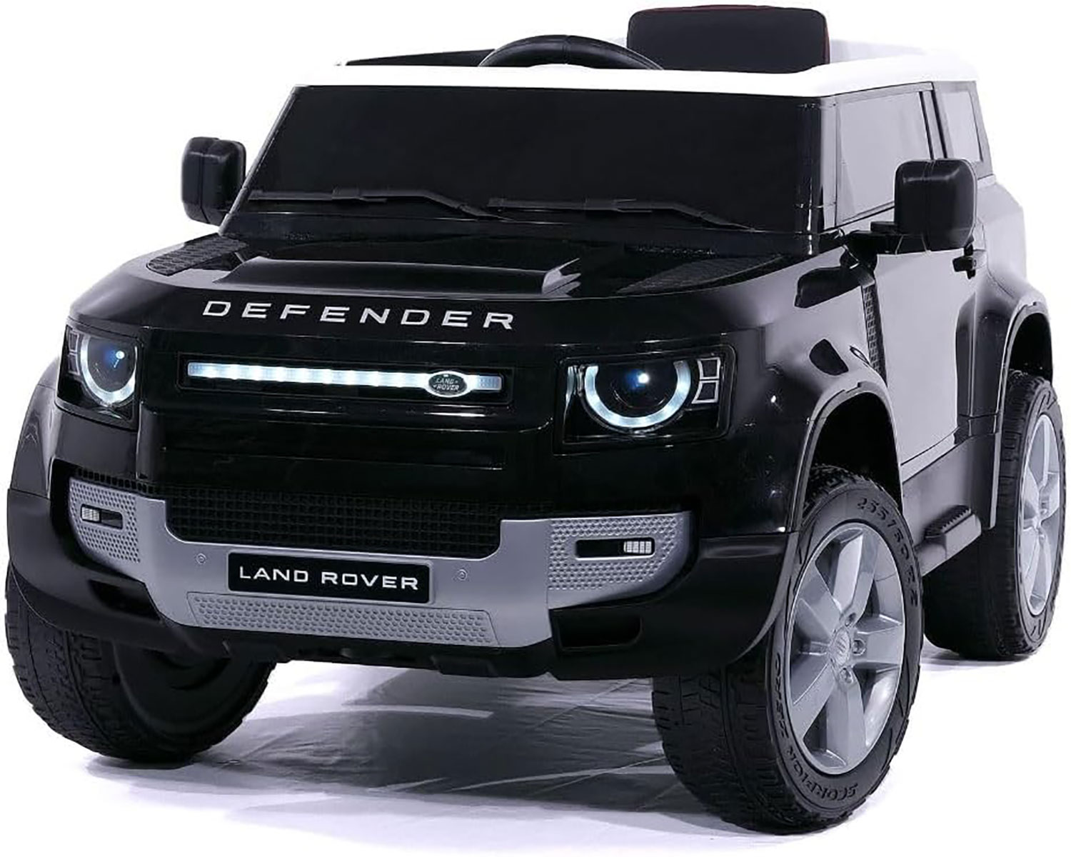 Macchina Elettrica per Bambini Licenza Ufficiale Land Rover Defender 12V 7Ah Nero