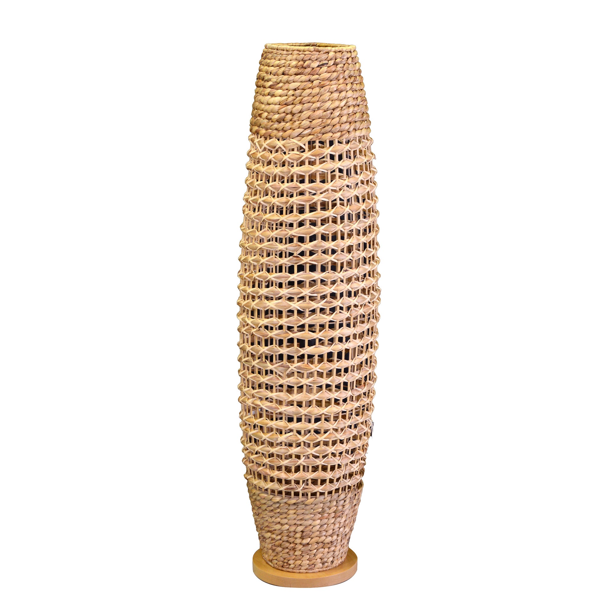 Lampada in rattan naturale da terra con attacco cm ø31xh119,5