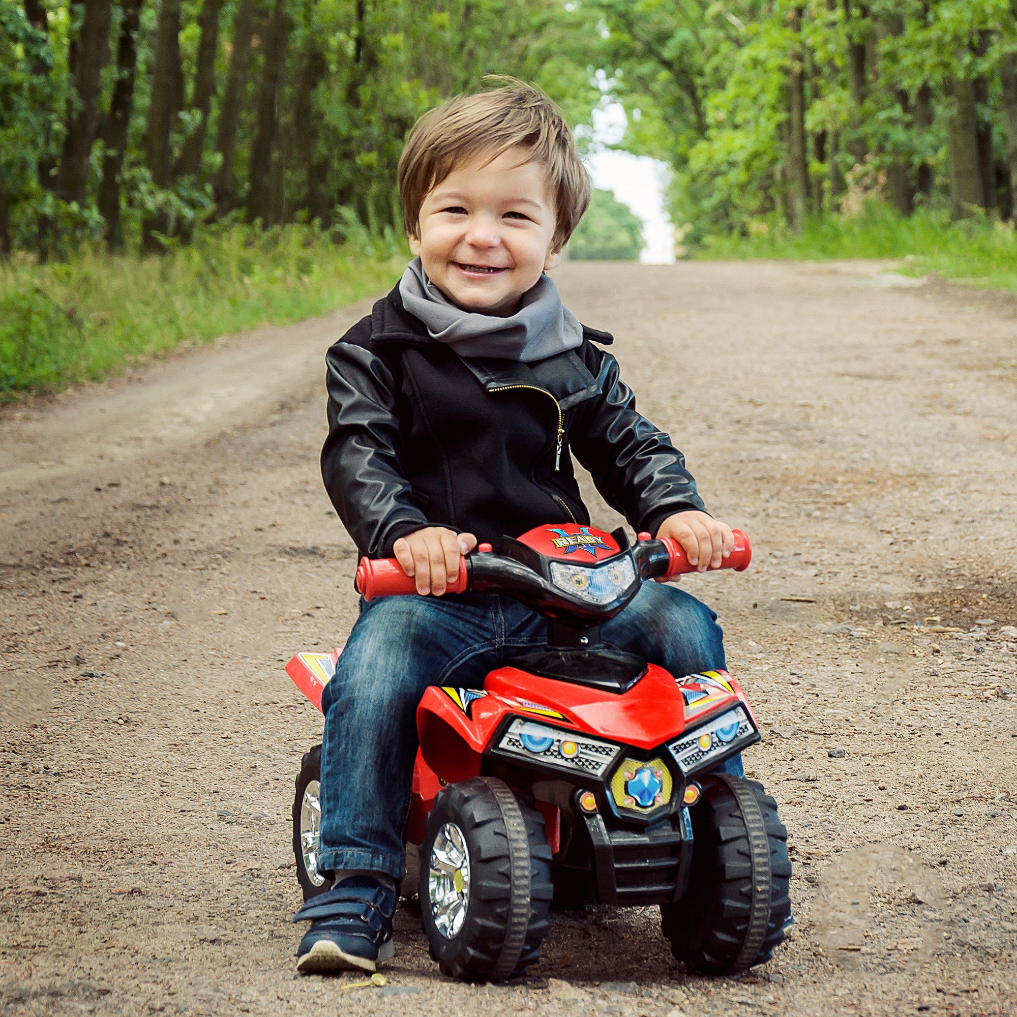 Quad Cavalcabile per Bambini Rosso...