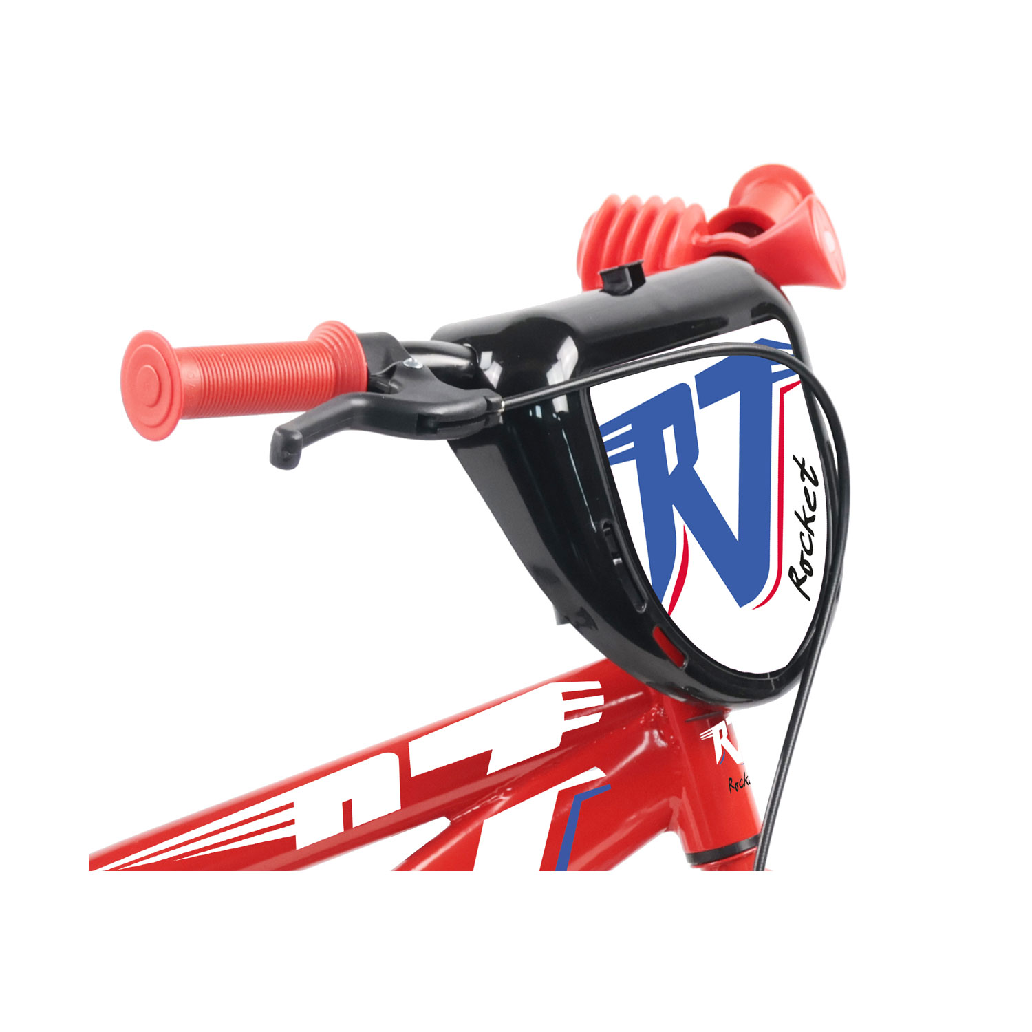 Bicicletta per Bambini 12" Rocket Freno Caliper e Stabilizzatori in Acciaio Hi-Ten Rosso...