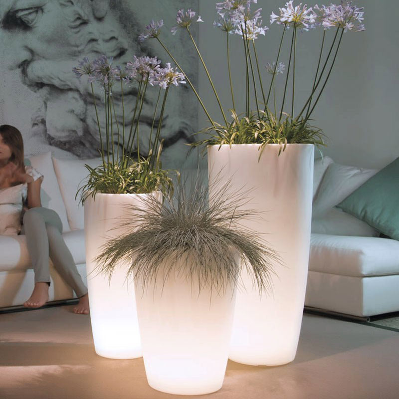 Vaso Luminoso da Giardino a LED Ø33 cm in Resina 5W Cypress Multicolore...
