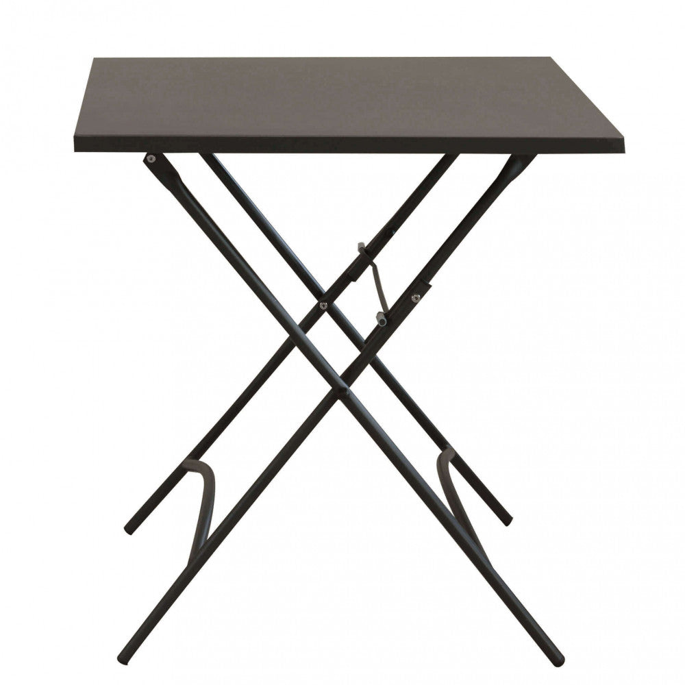 Tavolo Bristol 70x70x72 h cm in Acciaio Taupe Scuro...