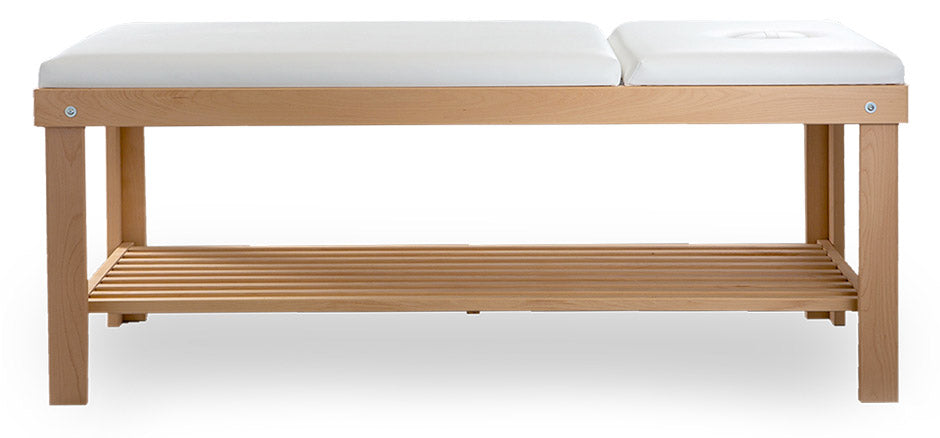 Image of Lettino da Massaggio Fisioterapia Fisso 2 Sezioni 190x75x78cm Benotti Swan Bianco