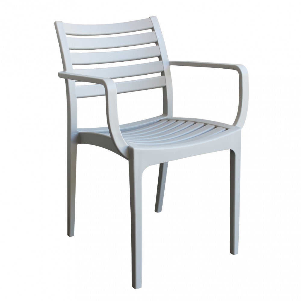 Poltrona Eveline 58,5x55,2x84 cm in Polipropilene Grigio