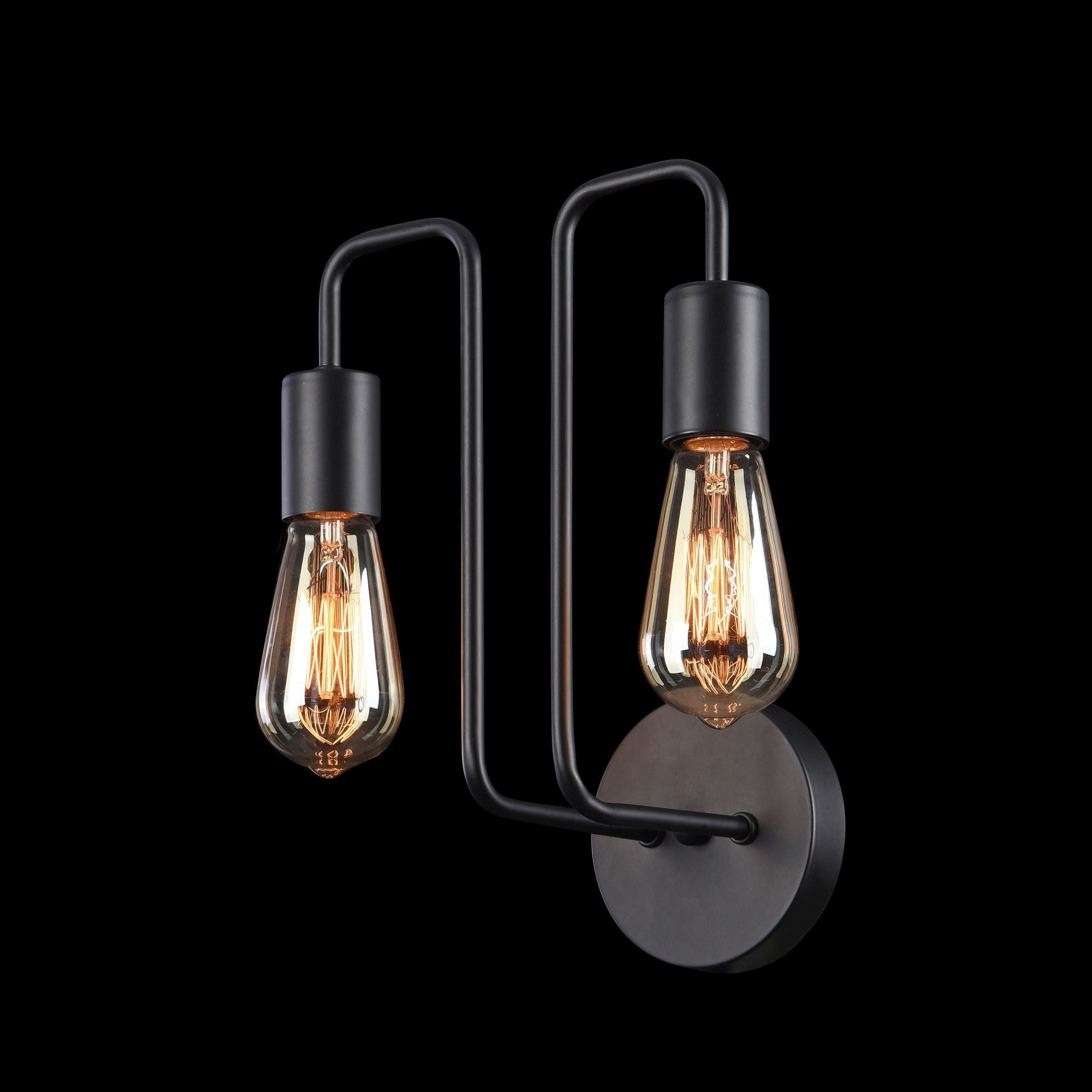 Lampada da parete Loft in Metallo Gilbert Nero...