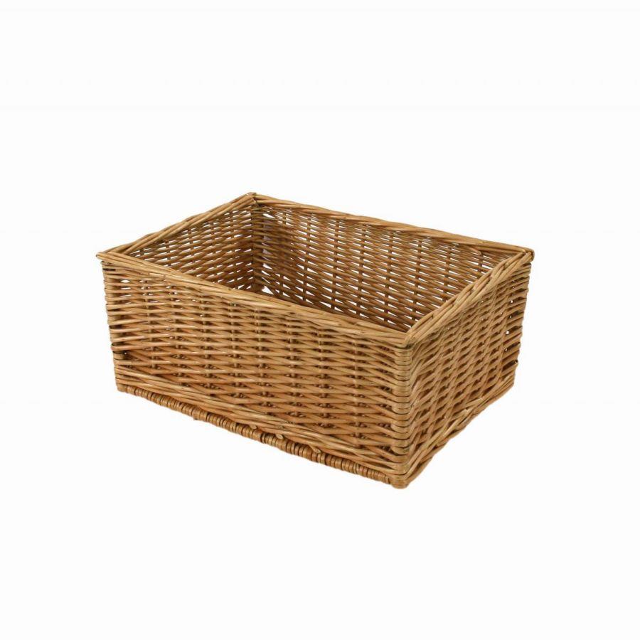 Cesta espositore in vimini rettangolare cm 45x40xh15...