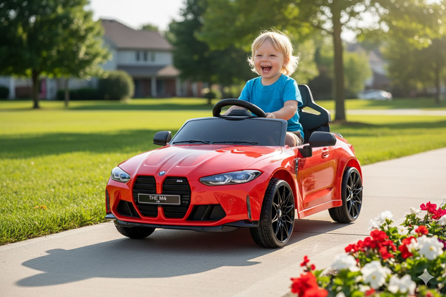 Macchina Elettrica per Bambini Licenza Ufficiale Bmw M4 10,8V 3,1Ah Rosso...