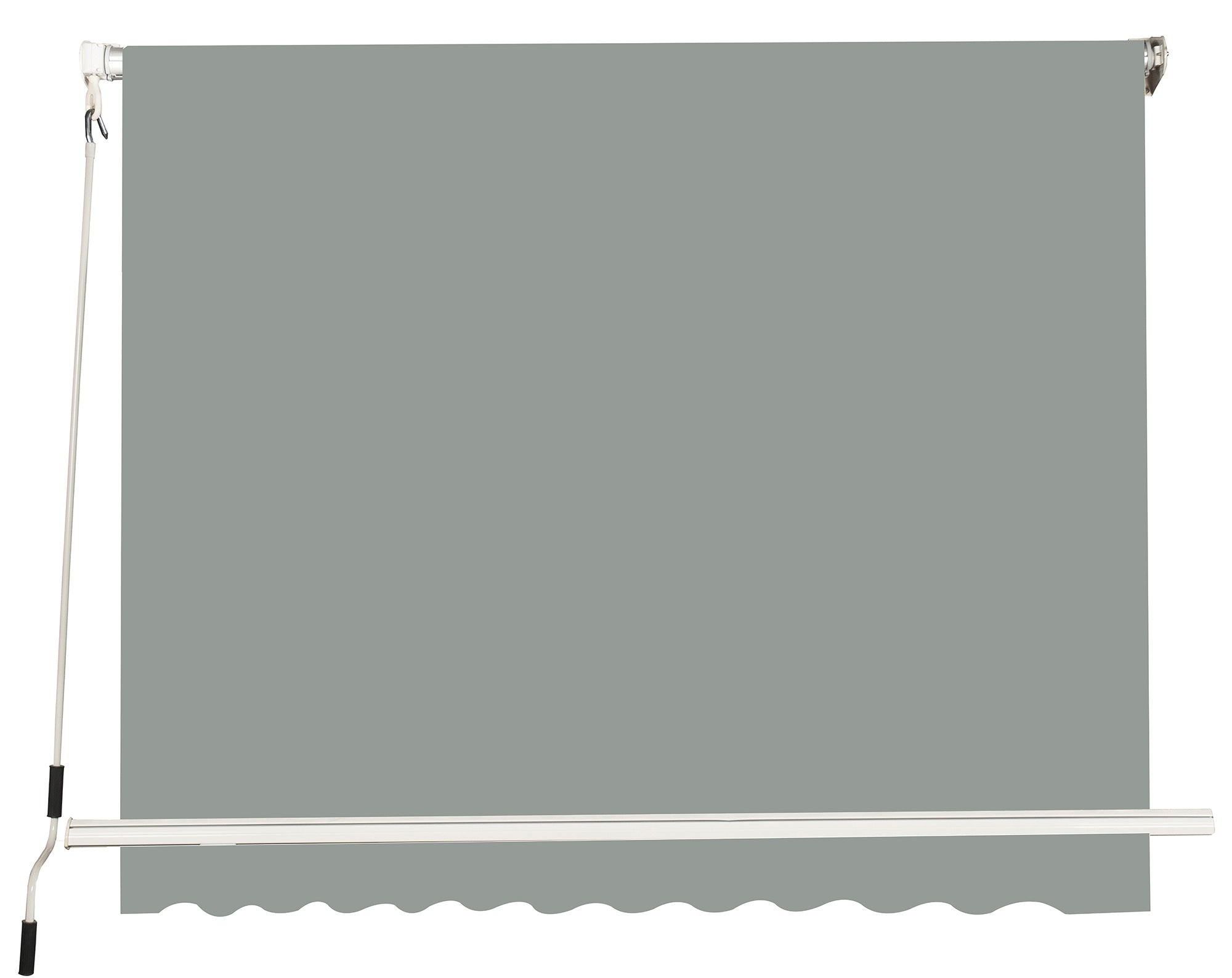 Tenda da Sole a Caduta con Bracci 245x245 cm Grigio