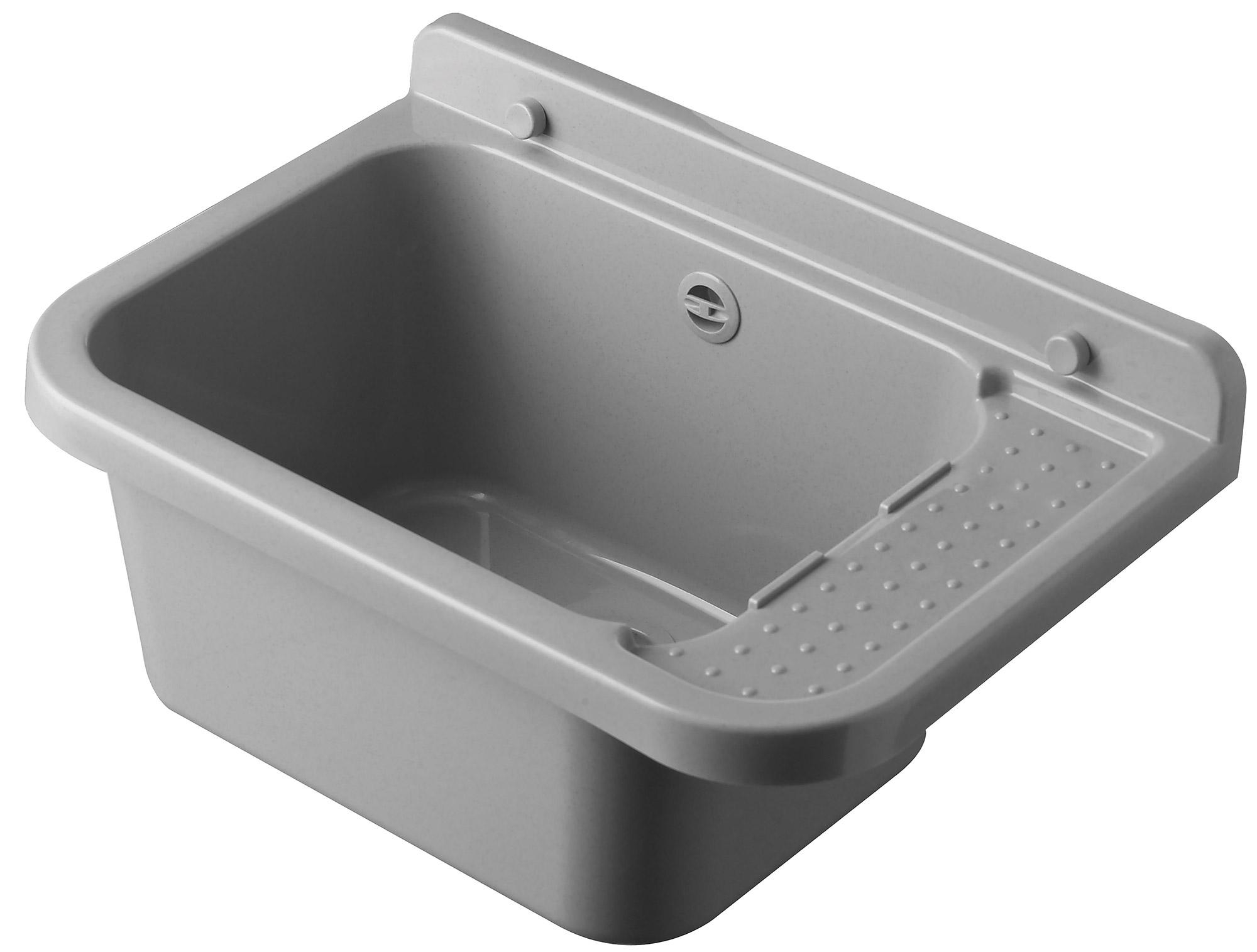 Image of Lavatoio 50x34x21 cm in Polipropilene 13,5l Forlani Pilozzo 50 Grigio