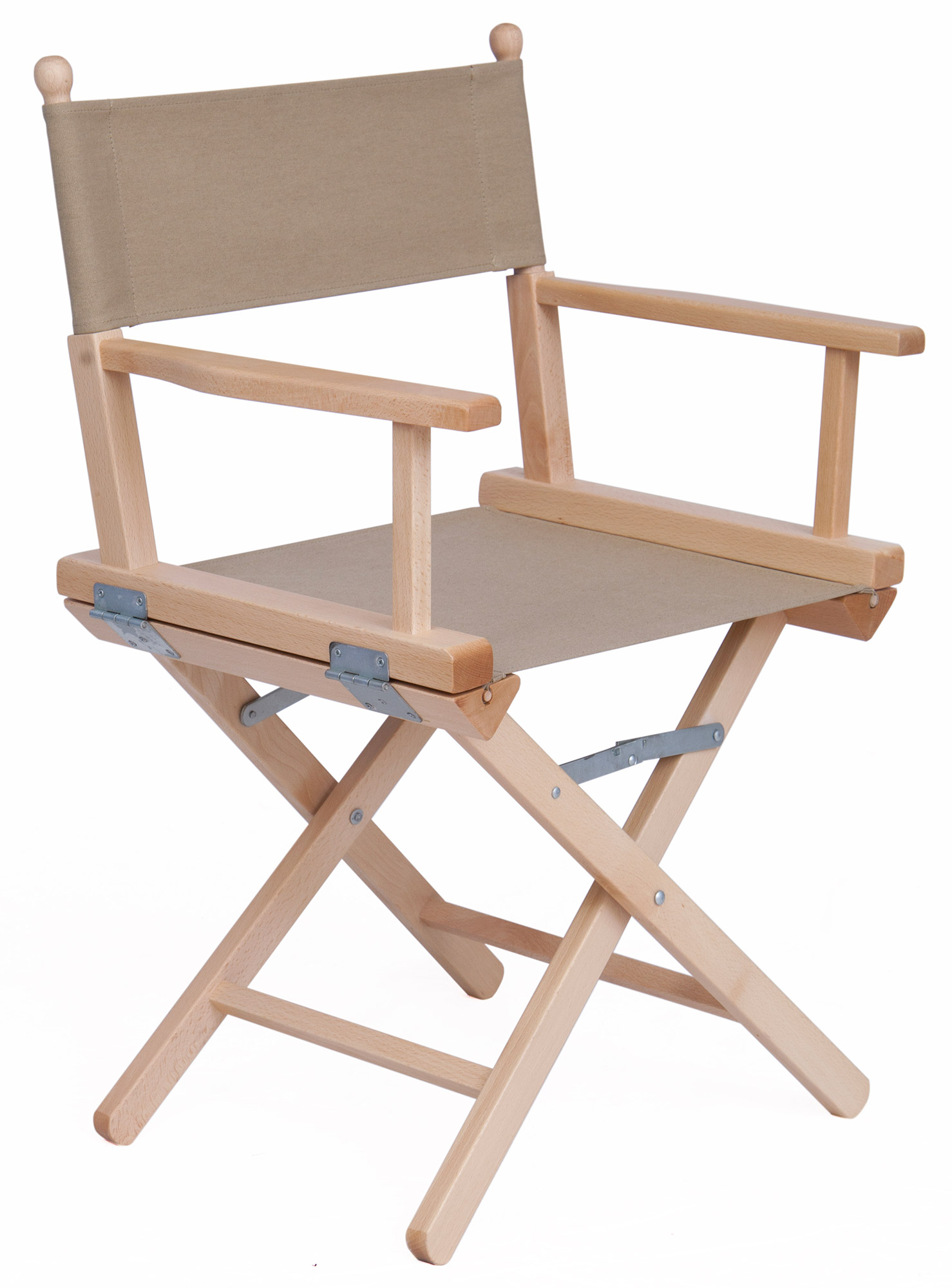 Image of Sedia Pieghevole da Regista 43x60xH88 cm in Legno Naturale Tessuto Corda
