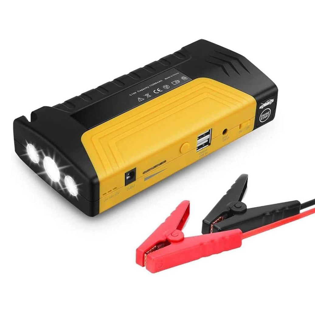 Jump Starter per Auto 300A 15000mAh Kit Emergenza Cavi Torcia Power Bank...