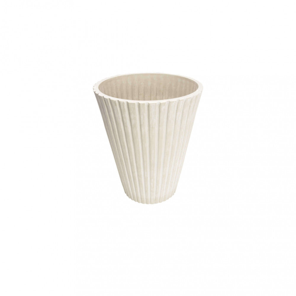 Image of Vaso Grande Iris Ø39x46 cm in Fibra sintetica Bianco