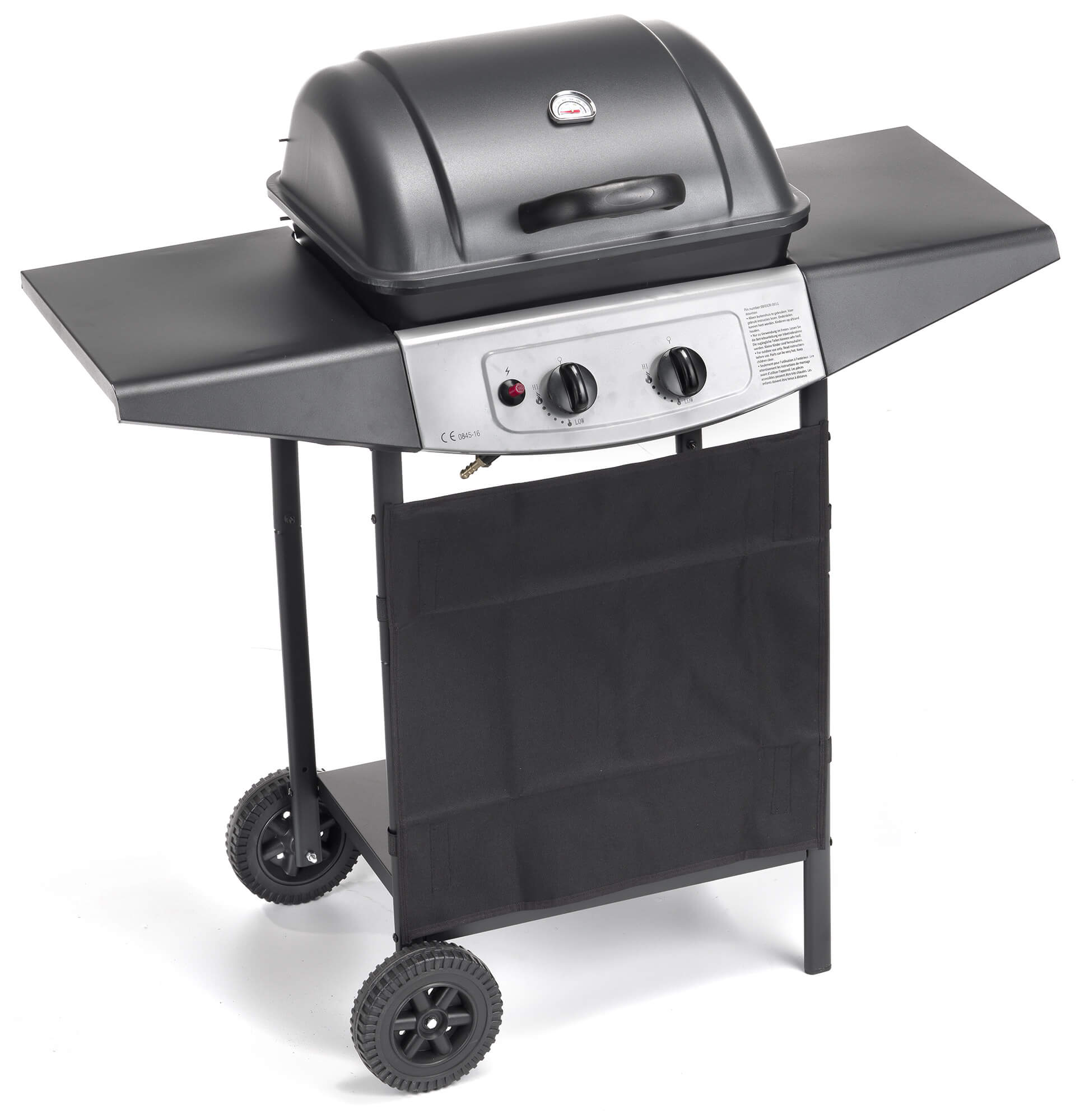 Barbecue a Gas GPL con Pietra Lavica 1 Fuoco Ompagrill 4936 Double...
