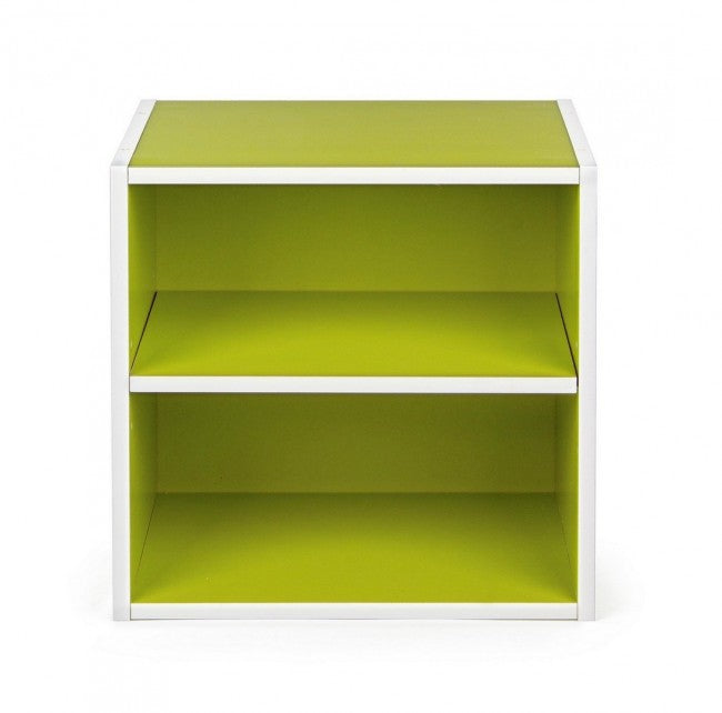 Cubo con Mensola Composite in Legno Verde...