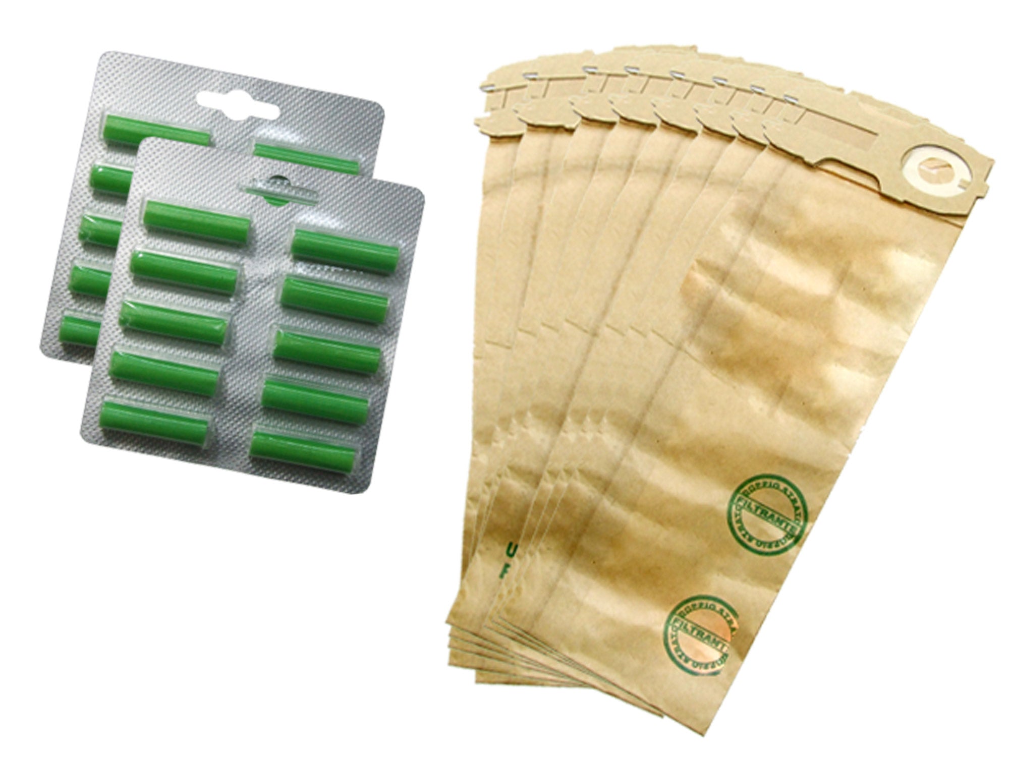 Kit Ricambi 16 Sacchetti 20 Profumini Compatibili Folletto Serie VK120-121-122...