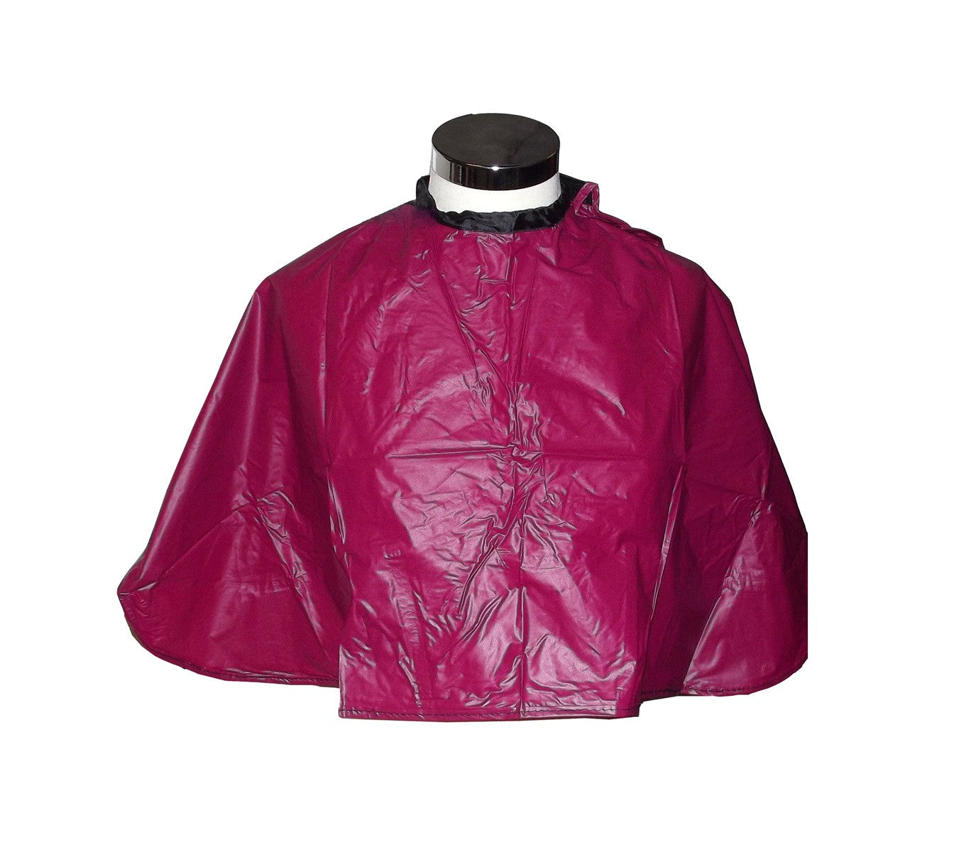 Mantella da parrucchiere corta 91x68 cm bordeaux in pvc per taglio e colore...