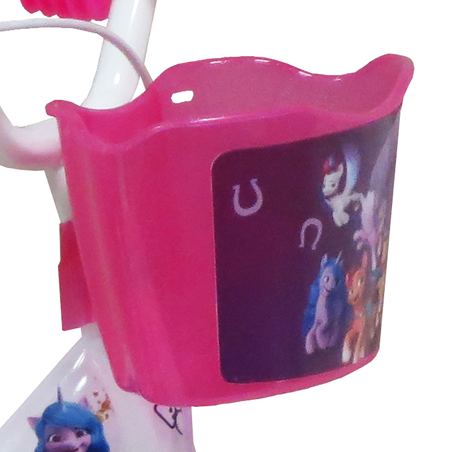 Bicicletta per Bambine 12" My Little Pony Freno Caliper e Stabilizzatori in Acciaio Hi-Ten Rosa...
