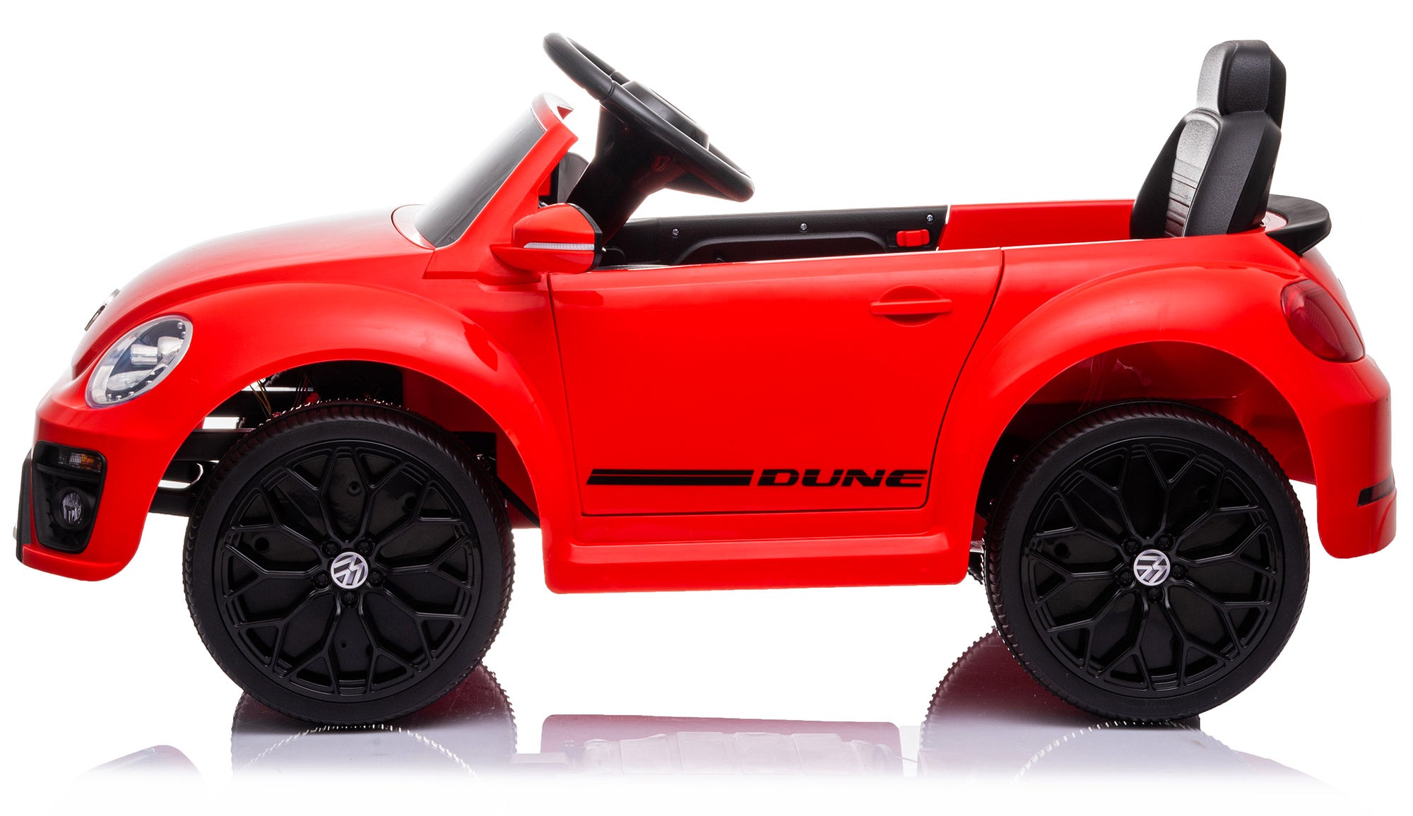 Macchina Elettrica per Bambini 12V con Licenza Volkswagen Maggiolino Beetle Small Rossa...