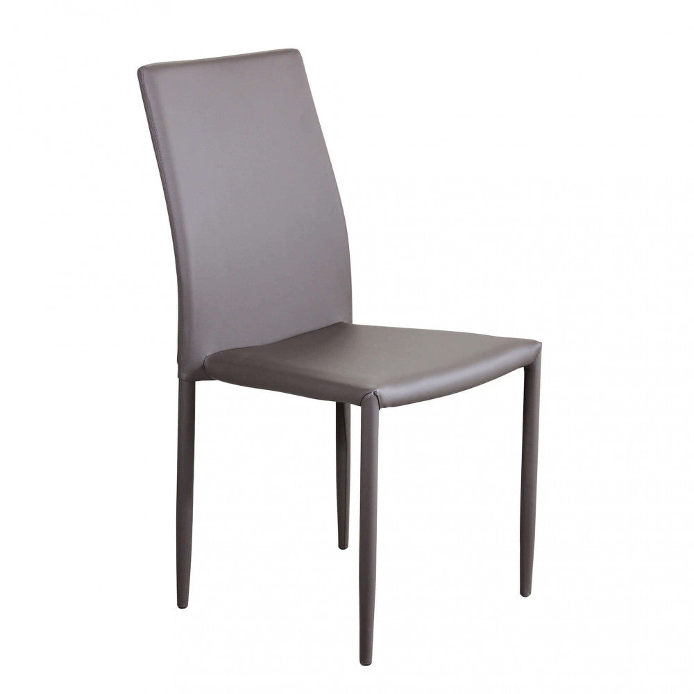 Image of Sedia Cammie 41x50x91 h cm in Similpelle Marrone