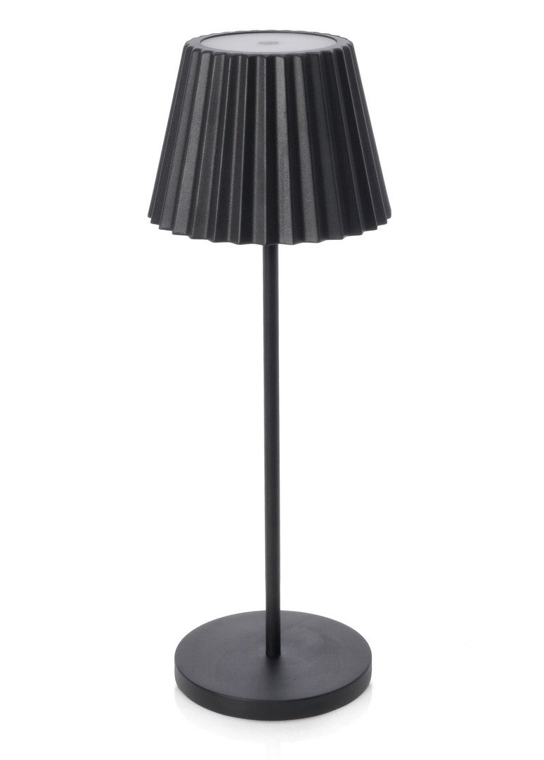 Lampada da Tavolo Ø12,5x36 cm in Metallo Artika Nera