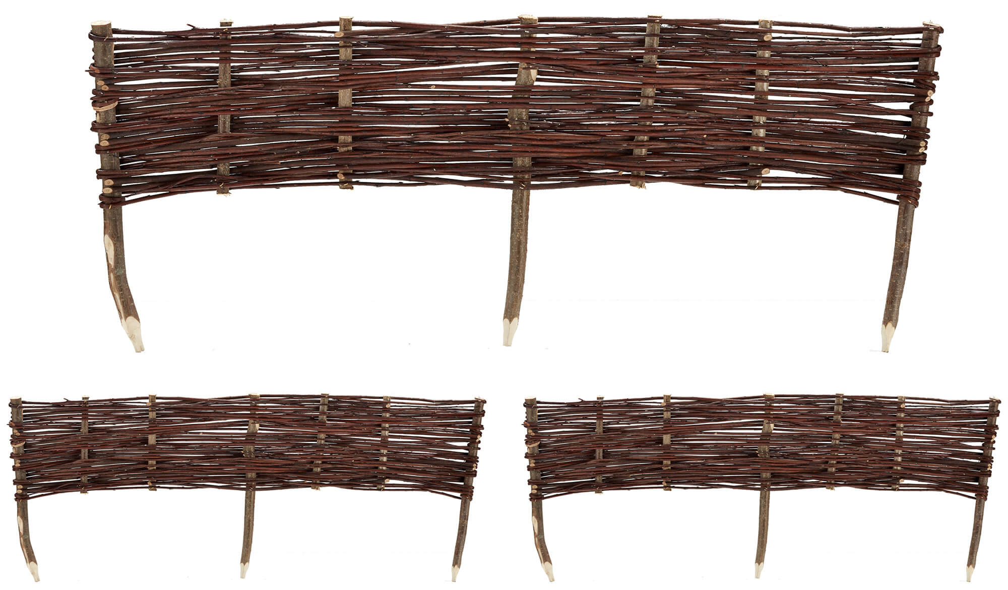 Minirecinzione 3 Pezzi 20x40 cm in Salice Naturale...