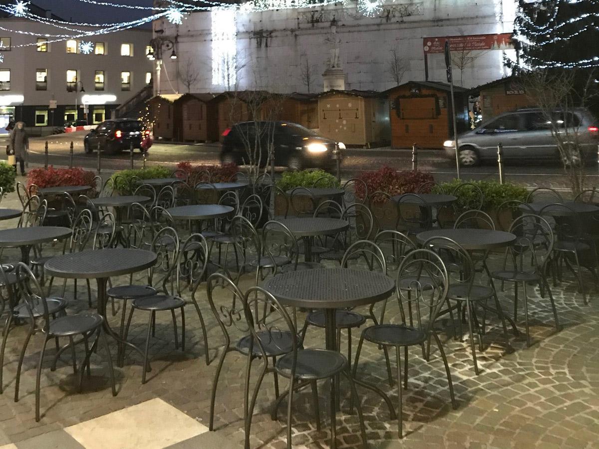 Set 4 Sedie da Giardino 42x54x85 cm in Acciaio RD Italia Fiona Antracite