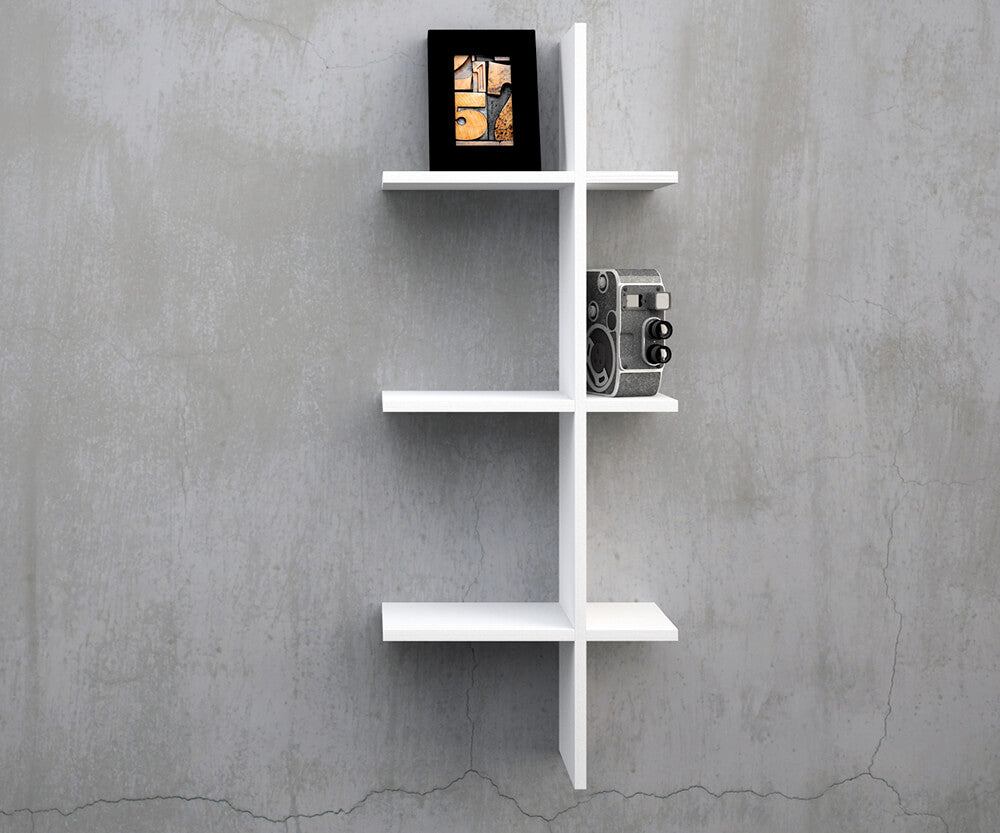 Mensola in MDF 92x15x37cm TFT Easy Bianco Cenere
