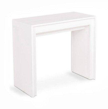 Consolle Allungabile 90x42,5/302,5xH76 cm in Mdf laccato Pinocchio Bianco