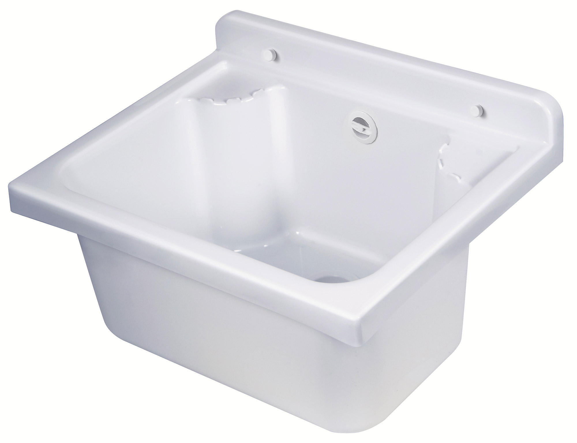 Image of Lavatoio 42x34x24 cm in Polipropilene 11,5l Pilozzo Wash Bianco Lucido