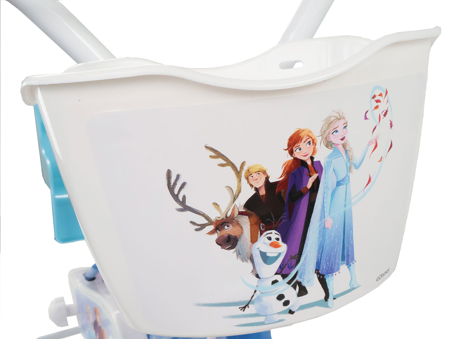 Bicicletta per Bambine 12" Disney Frozen Freno Caliper e Stabilizzatori in Acciaio Hi-Ten Azzurro...