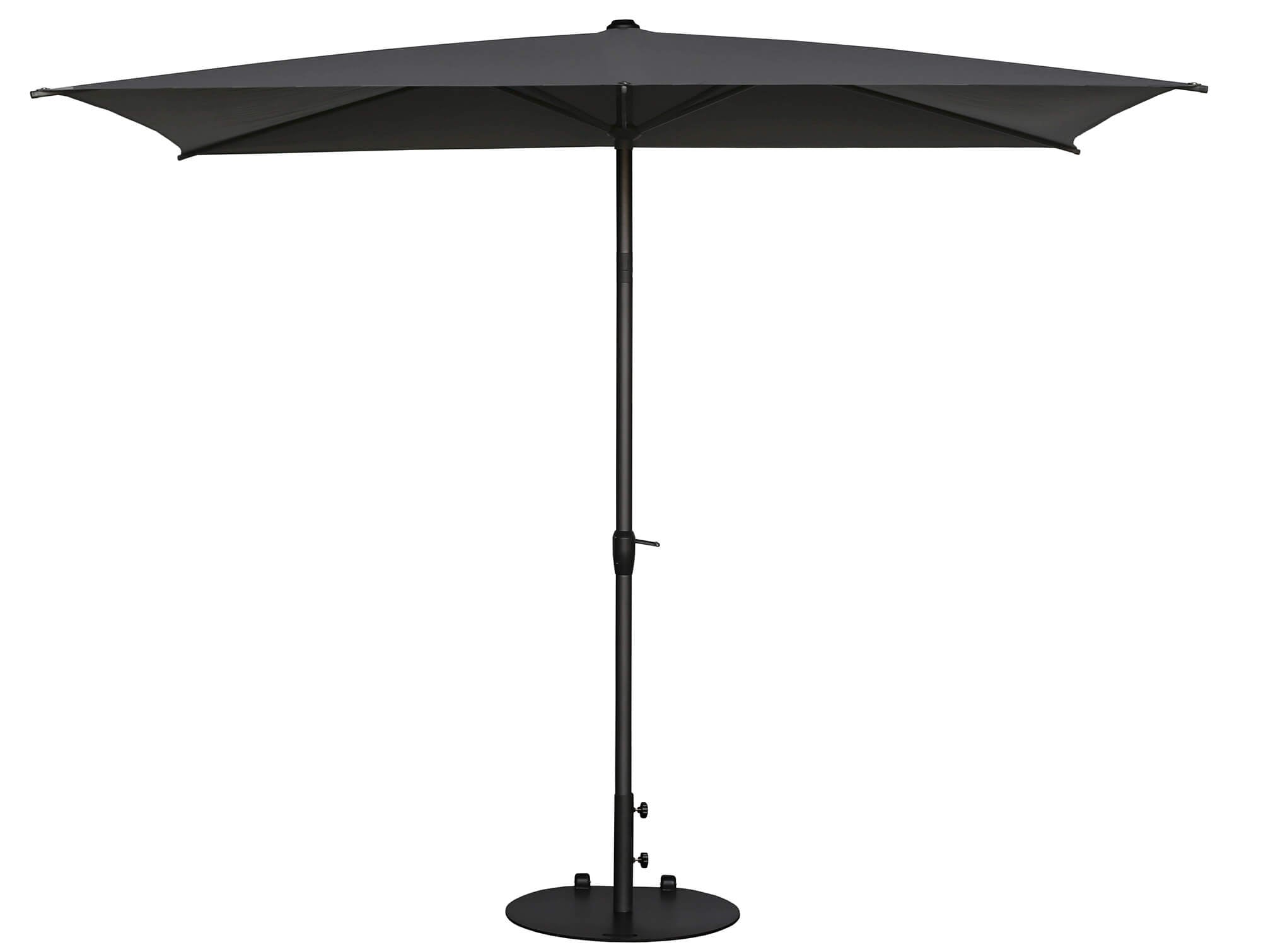 Ombrellone da Giardino 2x3 m Palo Ø38 mm Lyon Grigio Scuro