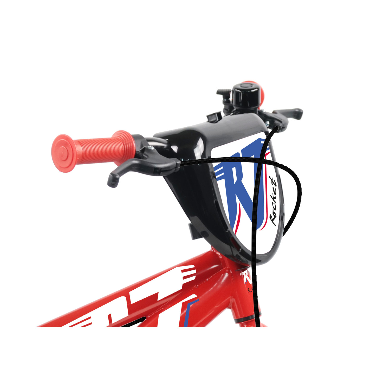 Bicicletta per Bambini 16" Rocket Freni Caliper e Stabilizzatori in Acciaio Hi-Ten Rosso...