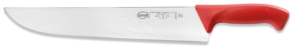 Image of Coltello Francese Lama 33 cm Antiscivolo Sanelli Skin Rosso