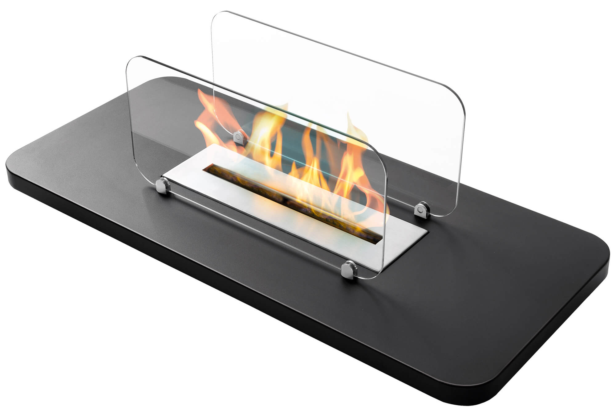 Camino a Bioetanolo da Tavolo 86x39x27,6 cm Karlsen Rialto Nero